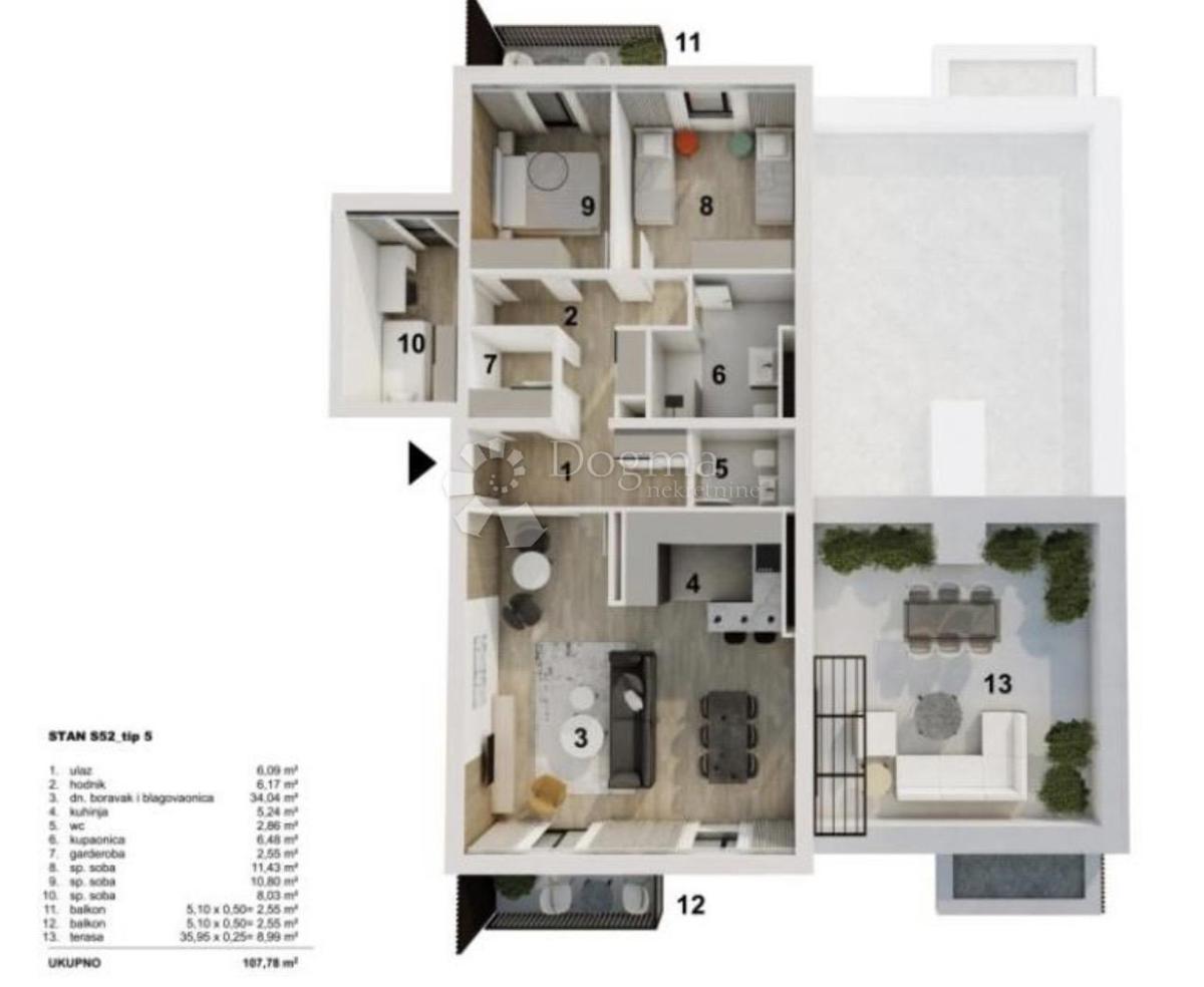 Stanovanje Botinec, Novi Zagreb - Zapad, 120m2