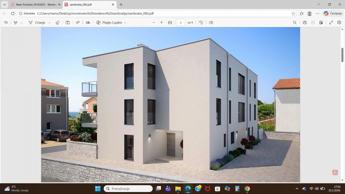 Umag, Zambratija, stanovanje v novogradnji