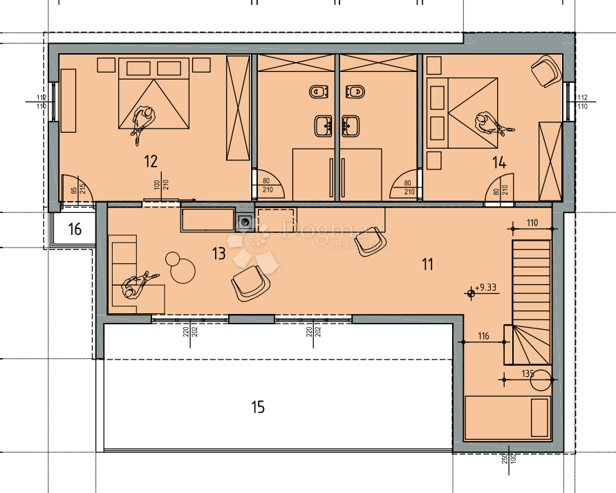 Stanovanje Kostrena Sveta Lucija, Kostrena, 220m2