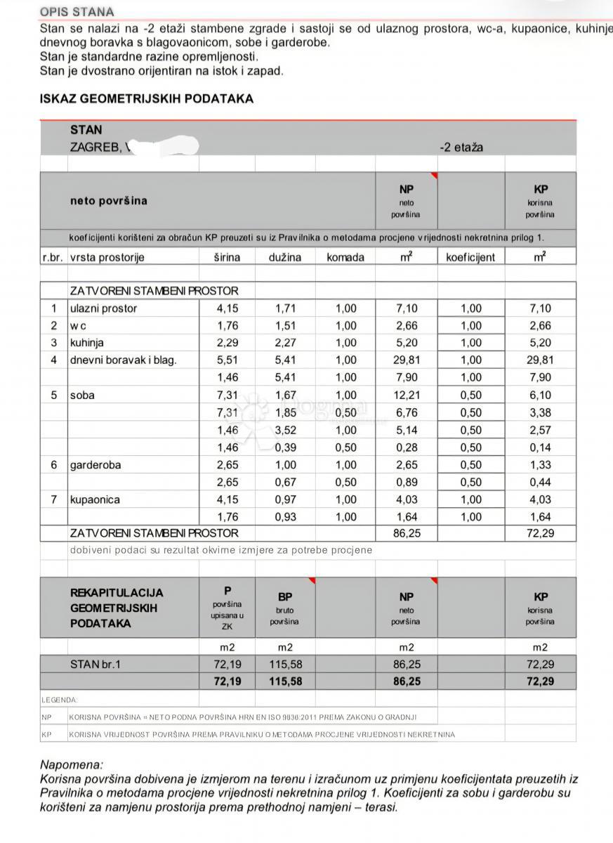 Stanovanje Pantovčak, Gornji Grad - Medveščak, 72,29m2