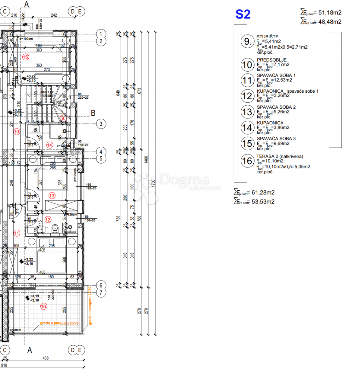 Hiša Brodarica, Šibenik - Okolica, 123,31m2