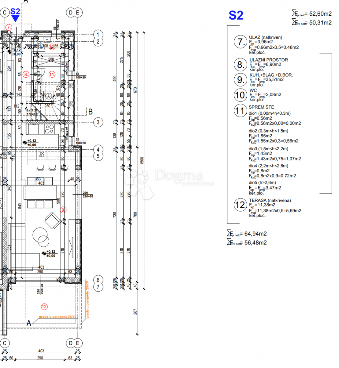 Hiša Brodarica, Šibenik - Okolica, 123,31m2