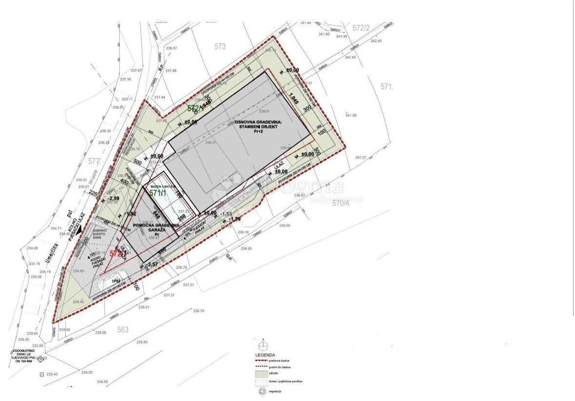 Zazidljivo zemljišče Šmrika, Kraljevica, 640m2