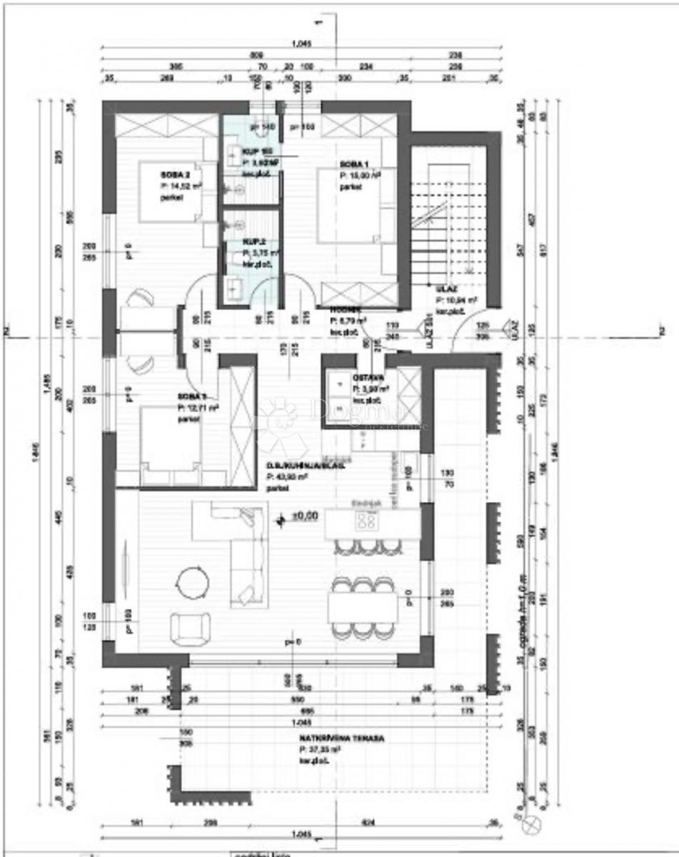Zazidljivo zemljišče Šmrika, Kraljevica, 640m2