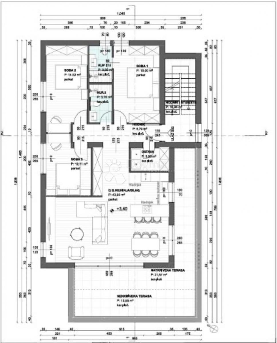 Zazidljivo zemljišče Šmrika, Kraljevica, 640m2