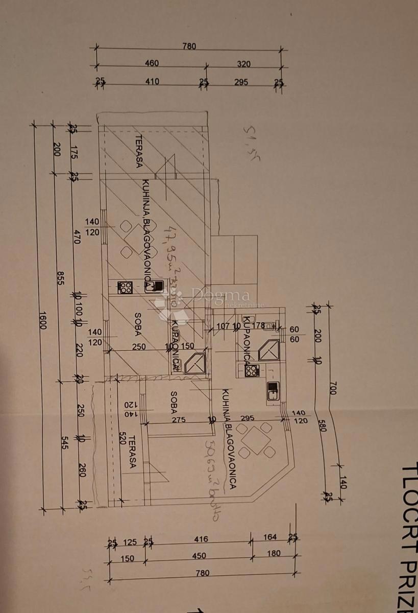 Zazidljivo zemljišče Maslinica, Šolta, 603m2