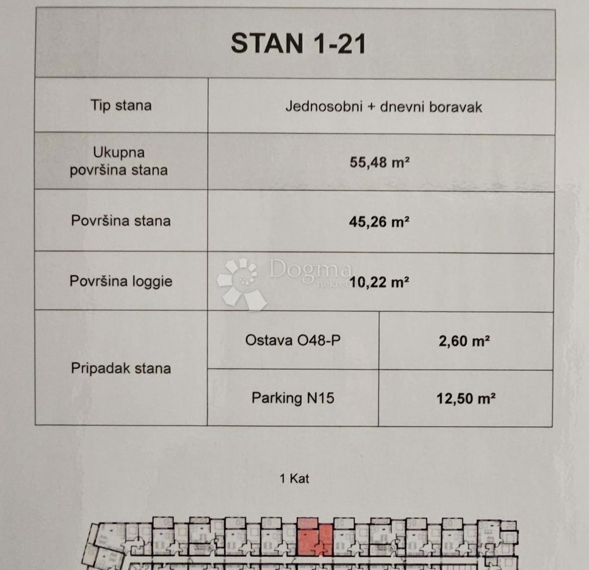 Apartma, 1s+DB/ ostava/1 parking/ 700m od mora