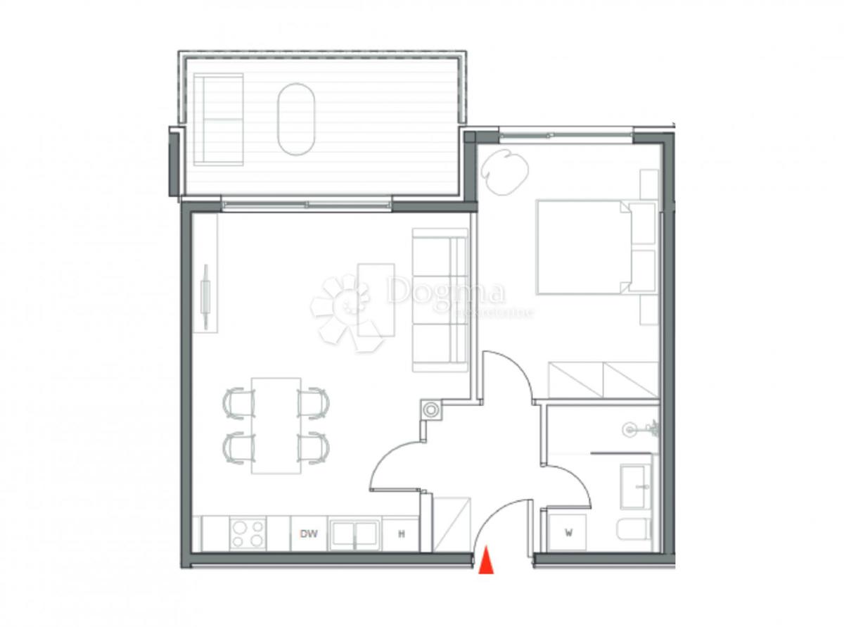 Apartma, 1s+DB/ ostava/1 parking/ 700m od mora