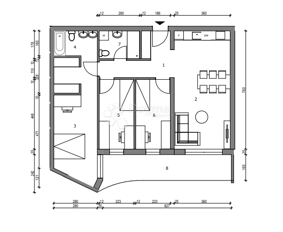 Stanovanje Sloboština, Novi Zagreb - Istok, 80,72m2