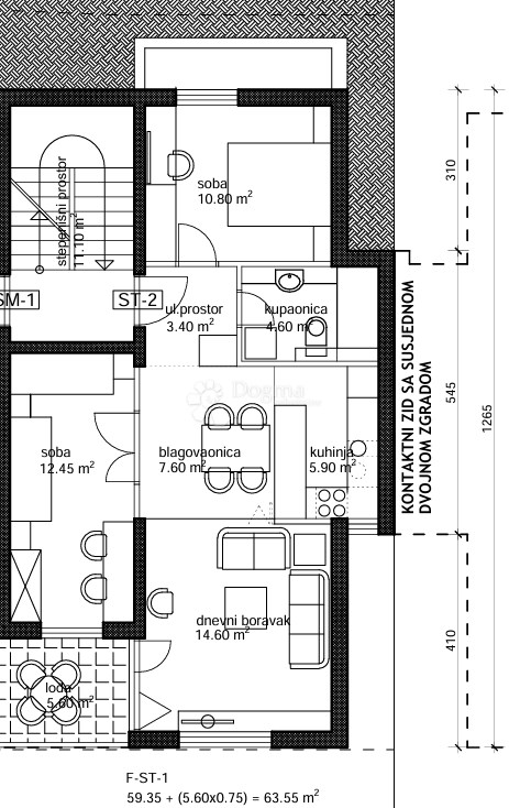 Stanovanje Makarska, 69,19m2