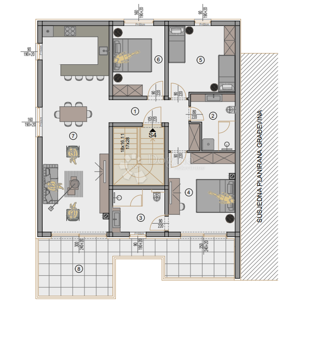 Stanovanje Centar, Pula, 77,88m2