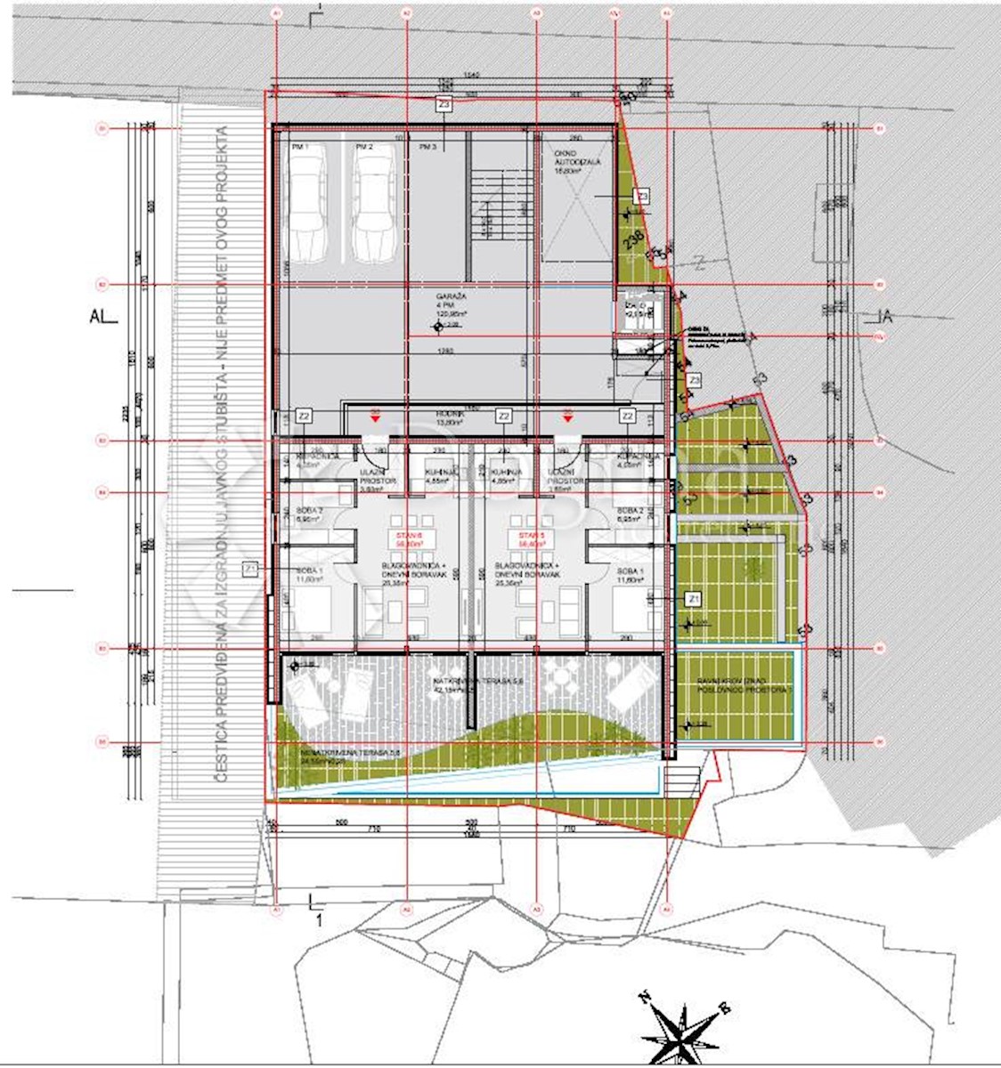 Hiša Pećine, Rijeka, 633,70m2