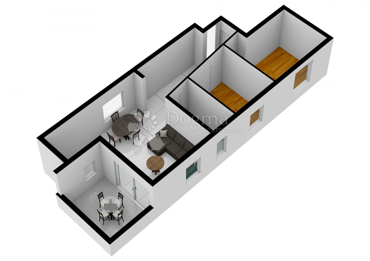 Apartma Sukošan, 67m2