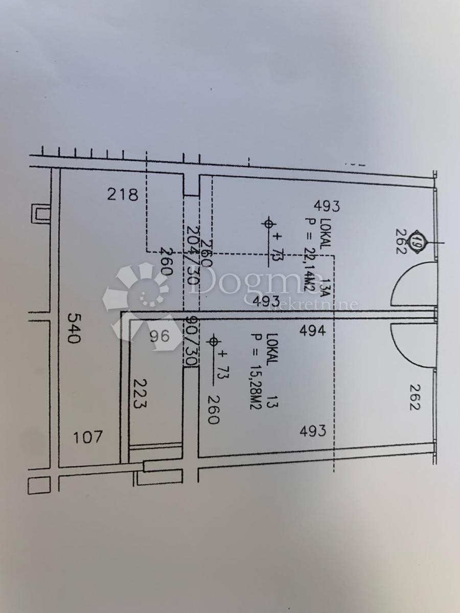 Poslovni prostor Donji grad, Donji Grad, Vlaška ulica, donji grad zagreb, 22,14m2