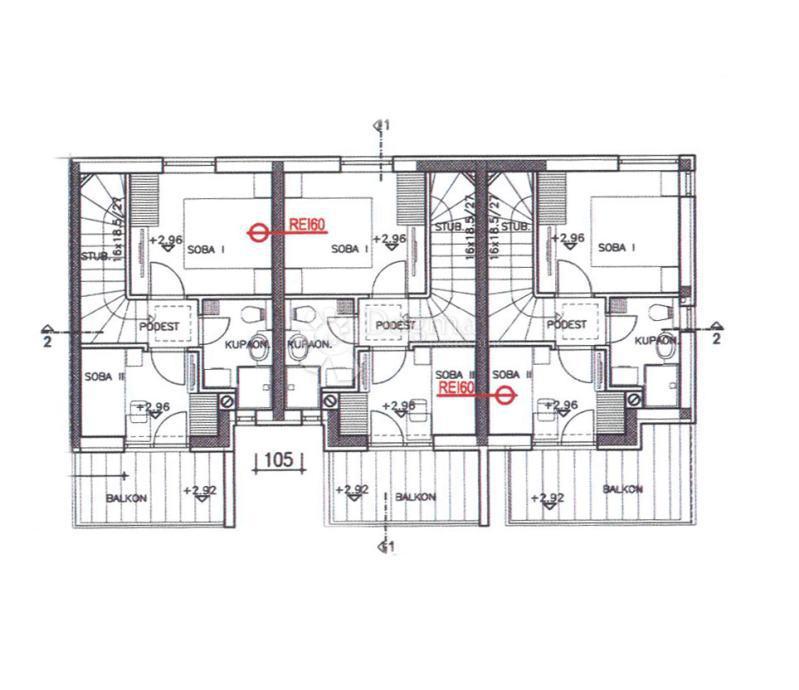 Stanovanje Mandre, Kolan, 57m2