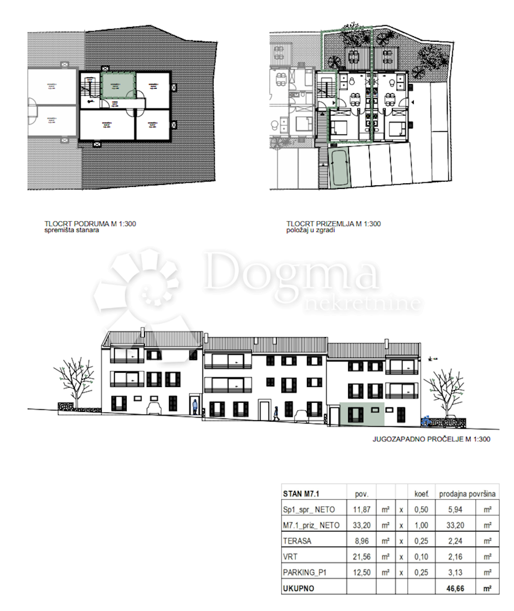 Apartma Cres, 45,69m2