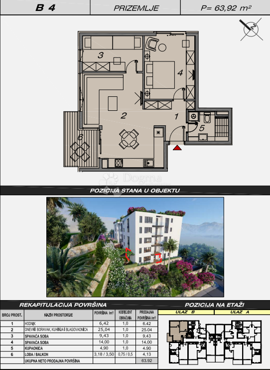 Stanovanje Makarska, 