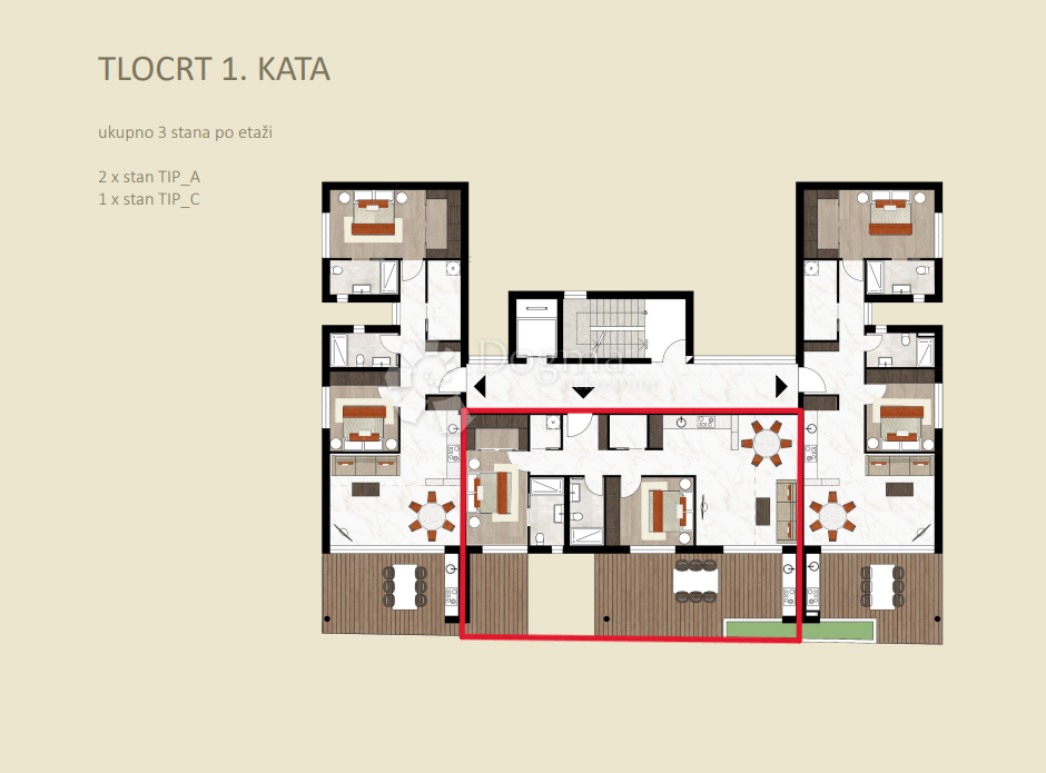 Stanovanje Novigrad, 136,80m2