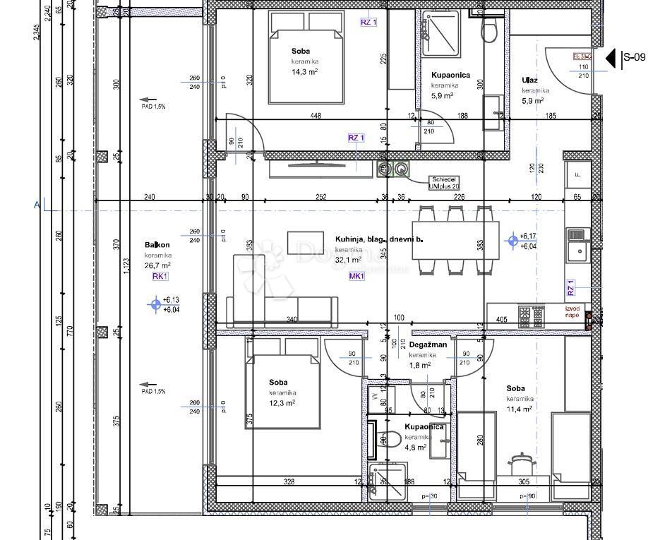 Stanovanje Tar, Tar-Vabriga, 92,40m2