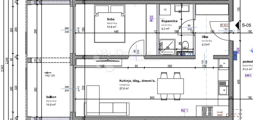 Stanovanje Tar, Tar-Vabriga, 92,40m2