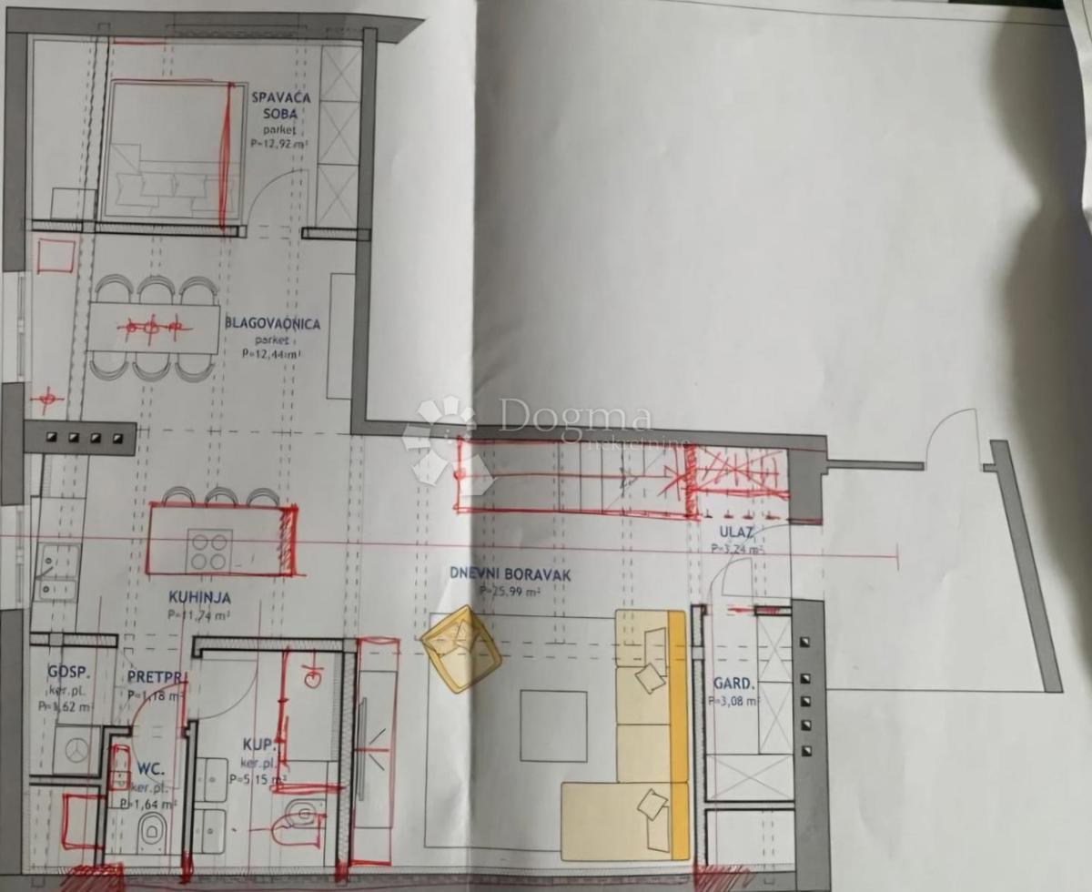 Stanovanje Donji grad, Donji Grad, 80m2