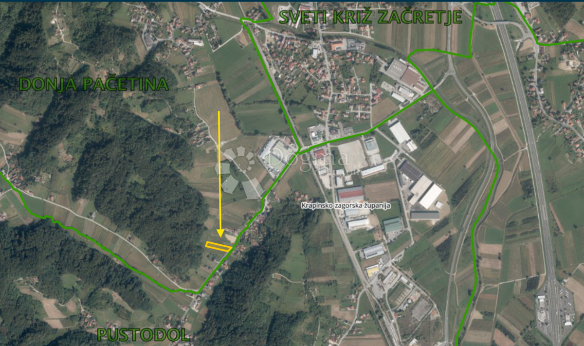 Zazidljivo zemljišče Pustodol Začretski, Sveti Križ Začretje, 1.921m2