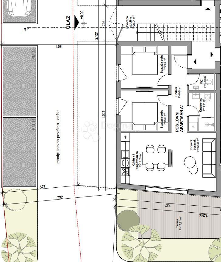 Stanovanje Tribunj, 75m2