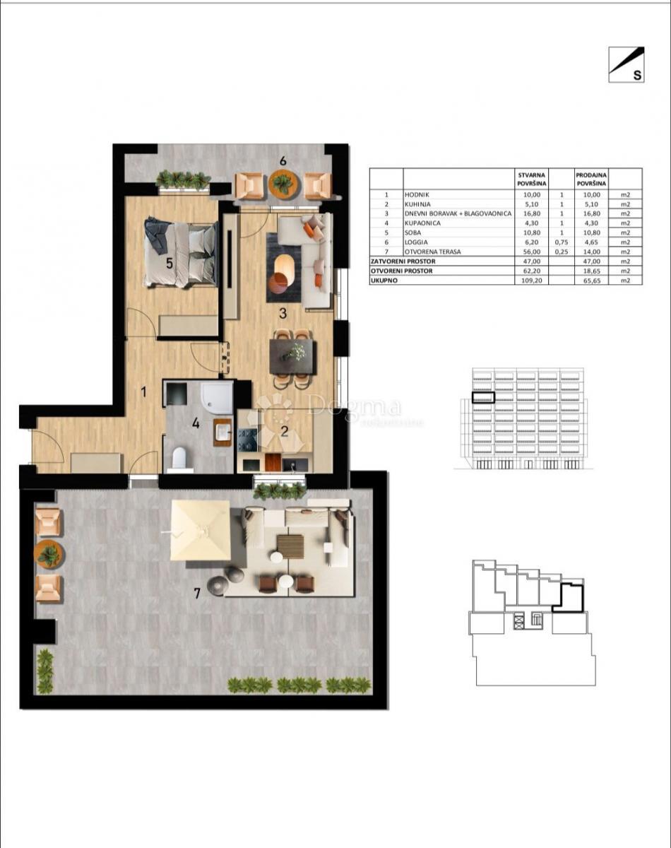 Stanovanje Borovje, Peščenica - Žitnjak, 101,85m2