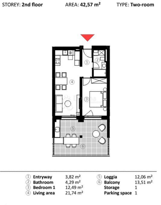 Stanovanje Umag, 66,90m2