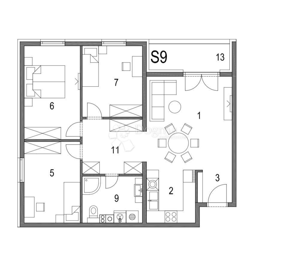 Stanovanje Klinča Sela, 80,82m2