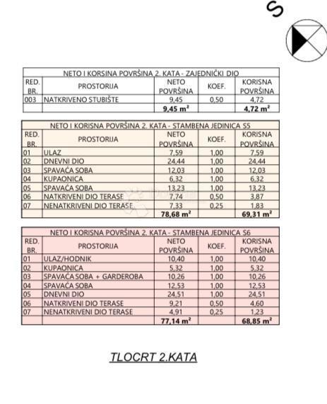 Stanovanje Vodice, 82,87m2