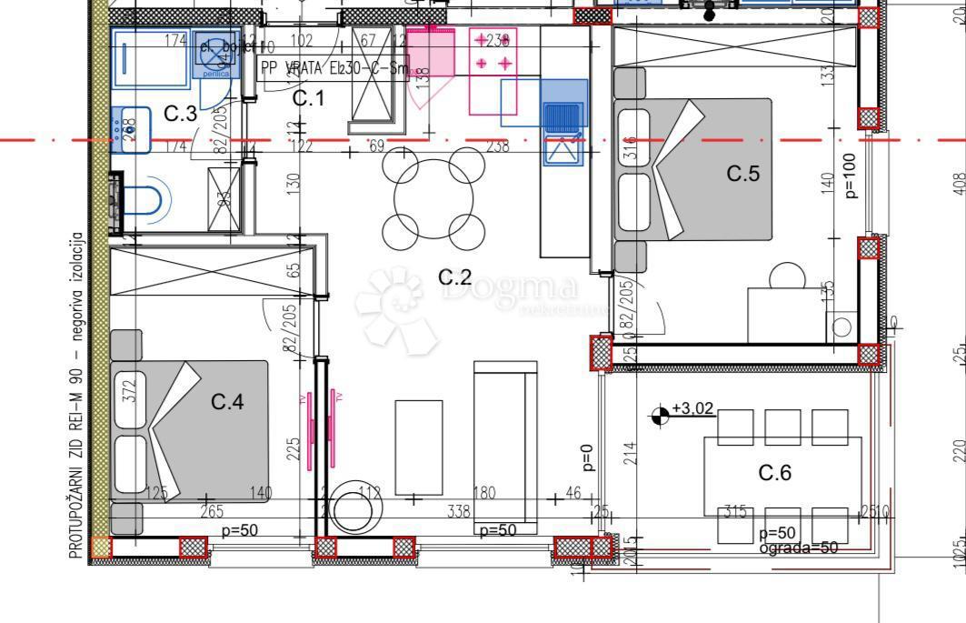 Stanovanje Veli vrh, Pula, 113,11m2