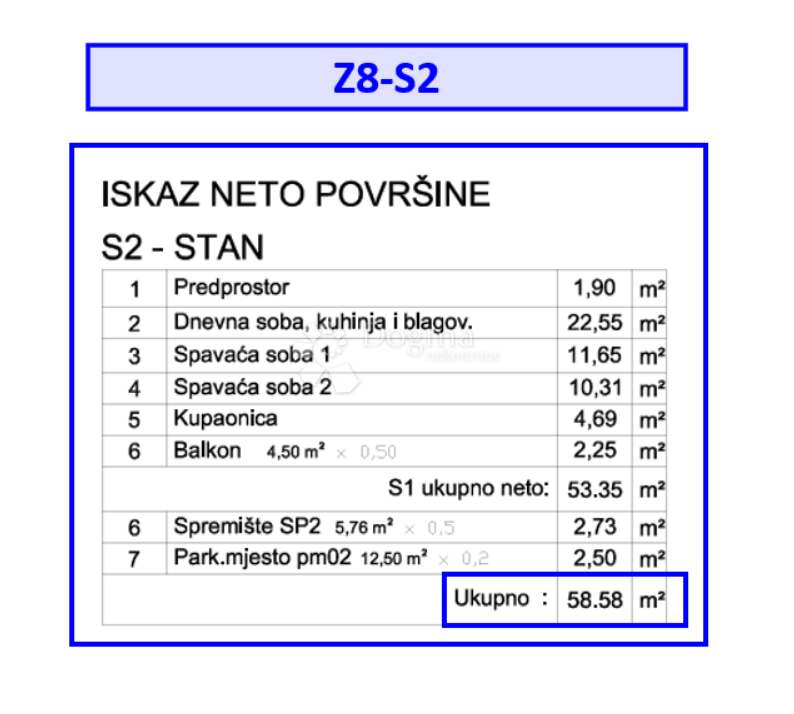 Z8/S2, NOV POSLOVNO STANOVANJSKI KOMPLEKS VELI VRH - stanovanje