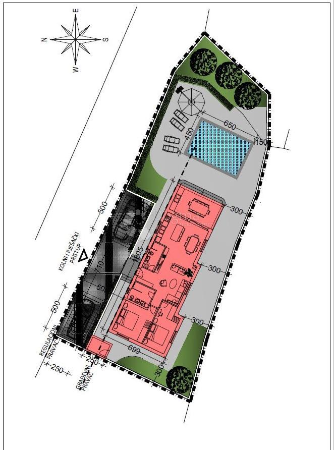 Zazidljivo zemljišče Peruški, Marčana, 493m2