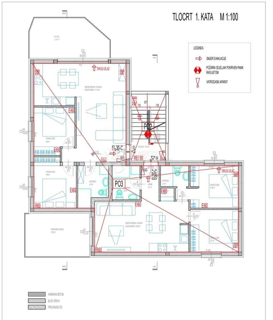 Stanovanje Okrug Gornji, Okrug, 59,64m2