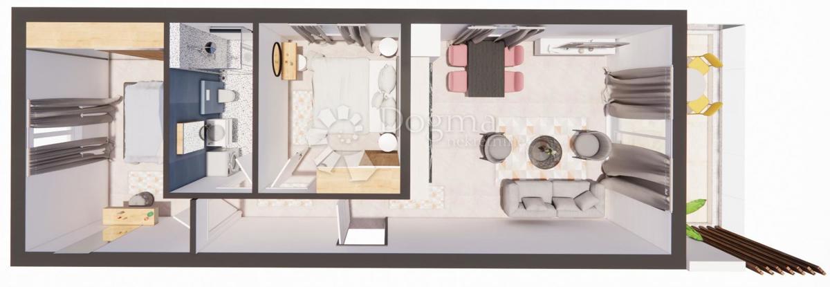 Stanovanje Brodarica, Šibenik - Okolica, 51,63m2