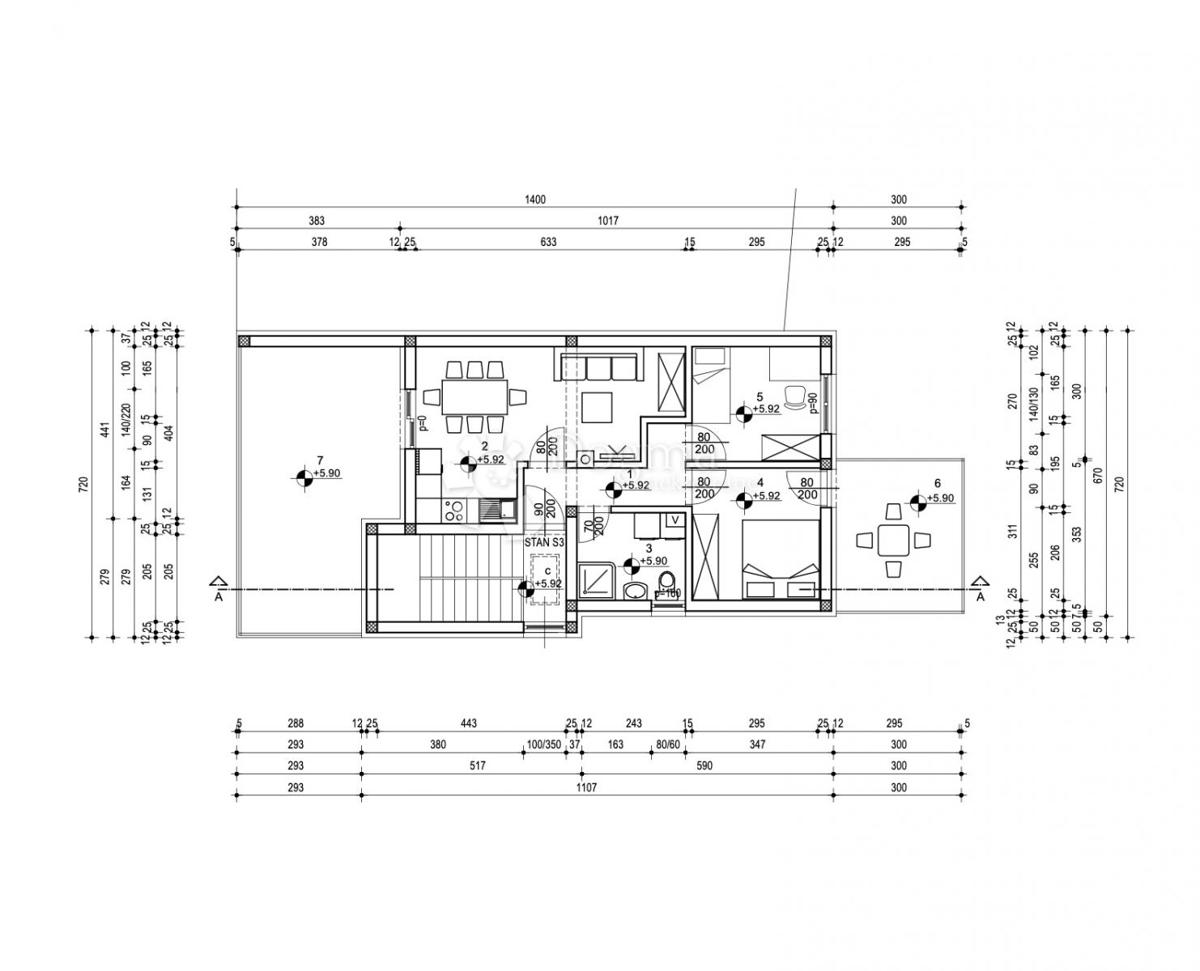Stanovanje Gaišće, Sesvete, 78,51m2