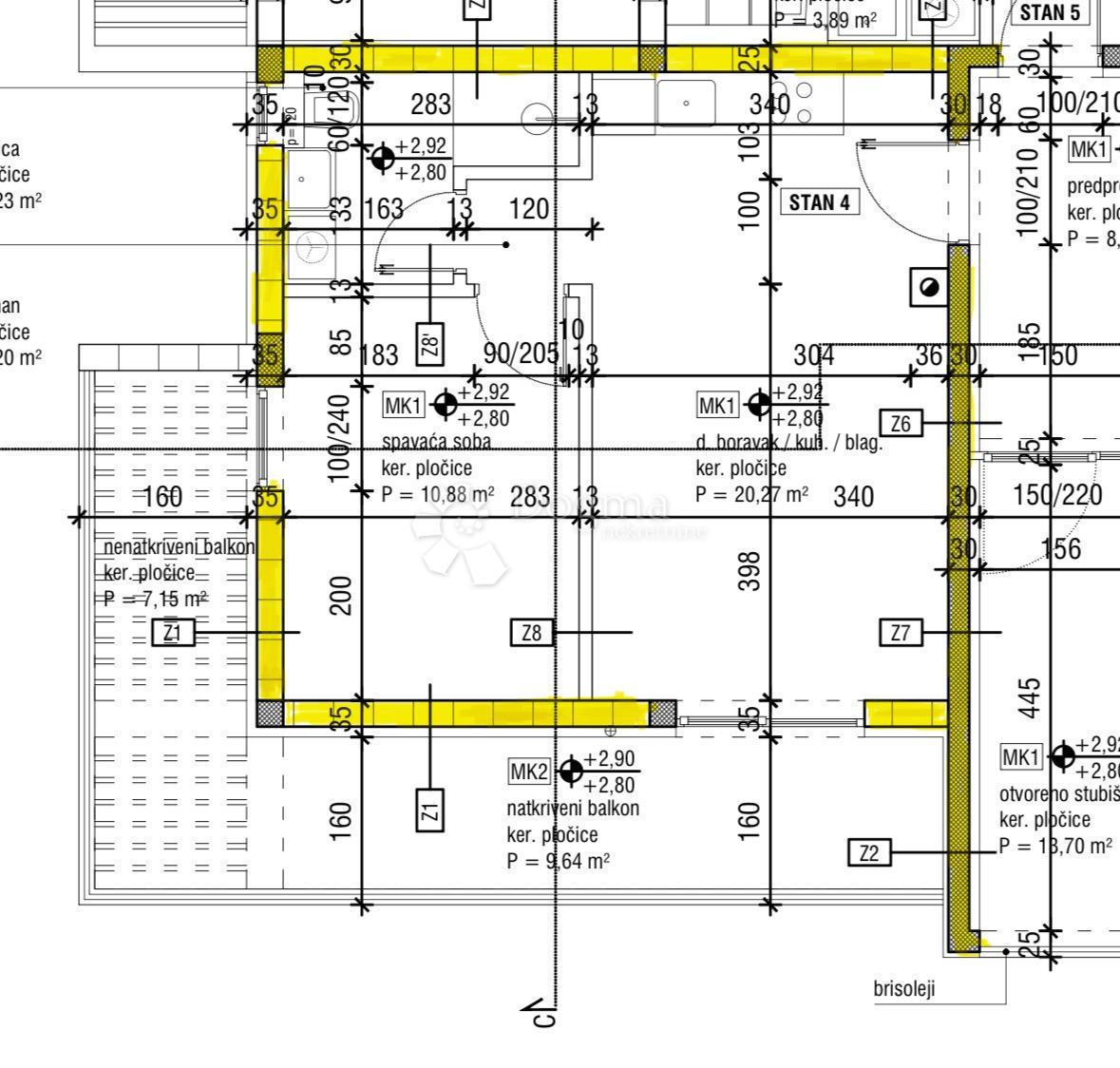 Stanovanje Grbe, Nin, Goranska, 53,37m2