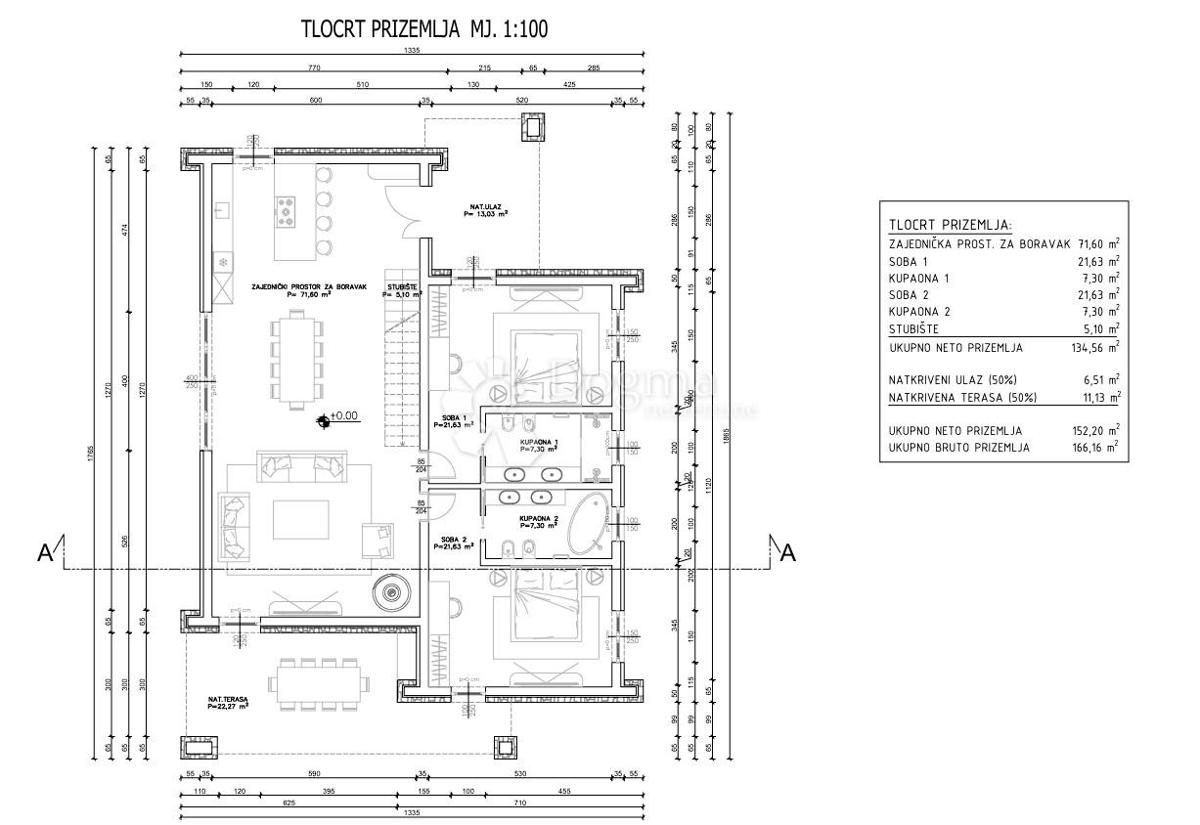 Zazidljivo zemljišče Kanfanar, 937m2