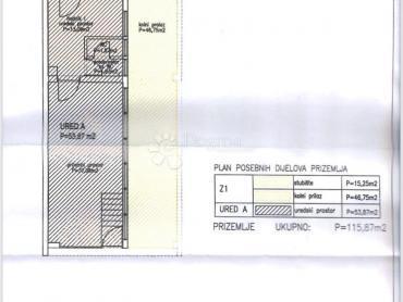 Poslovni prostor Črnomerec, 172,85m2