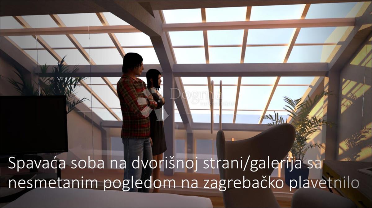 Luksuzno dvonadstropno podstrešje v središču Zagreba