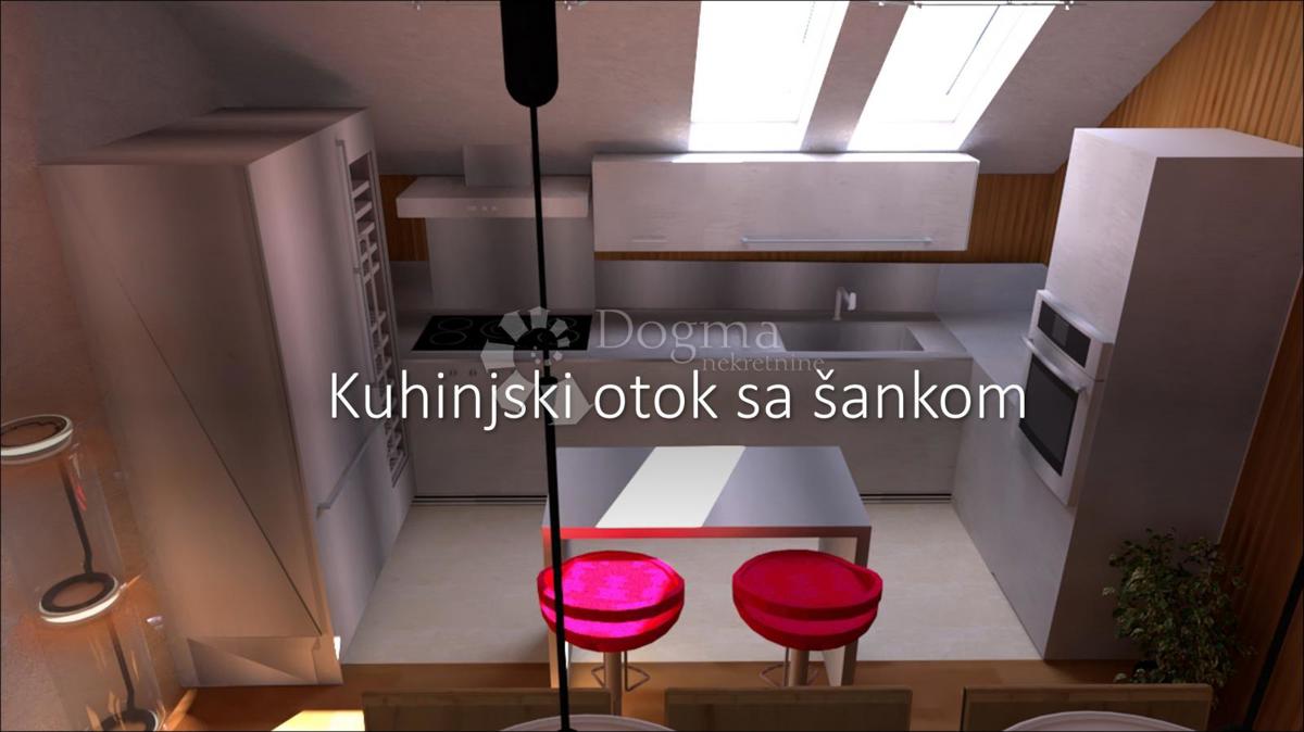 Luksuzno dvonadstropno podstrešje v središču Zagreba