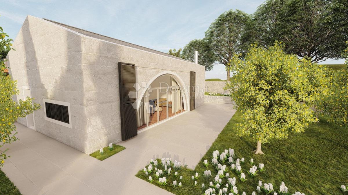 Gradbeno zemljišče s projektom 667m2 - Grohote, Šolta