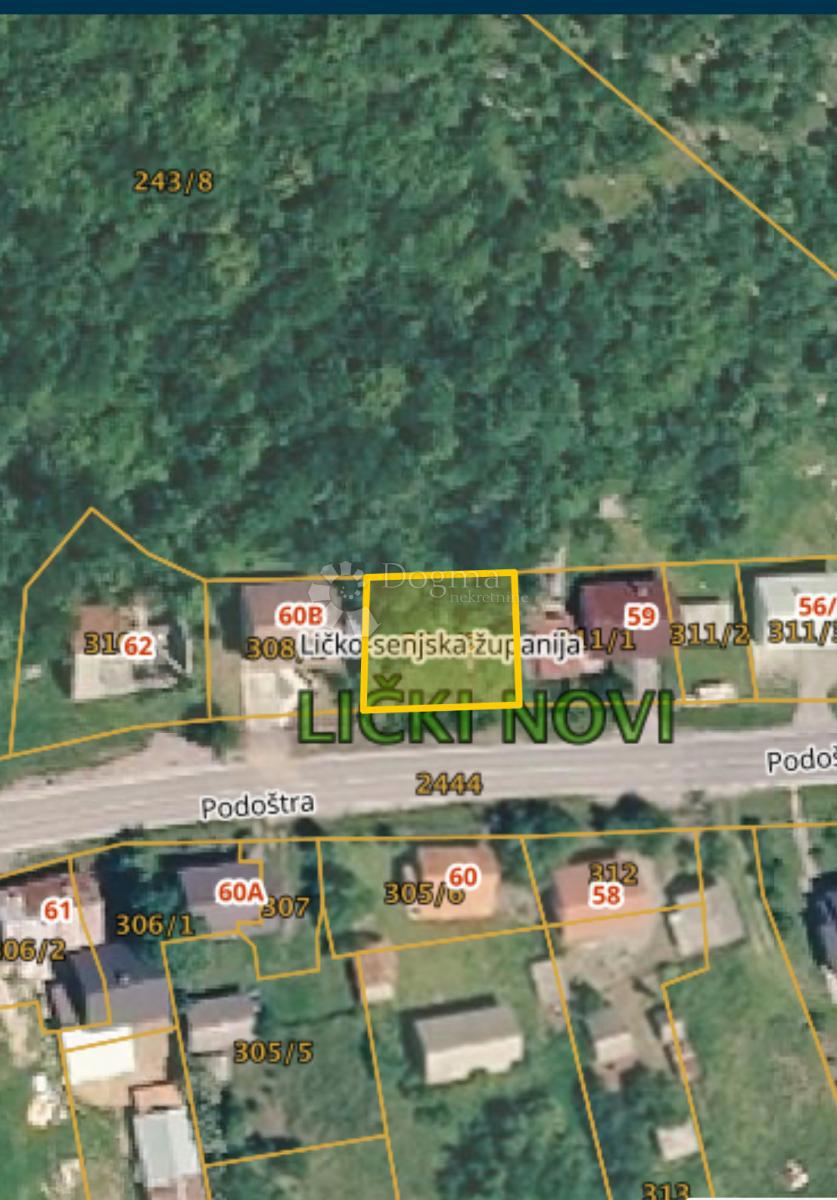 Zazidljivo zemljišče Lički Novi, Gospić - Okolica, 356m2
