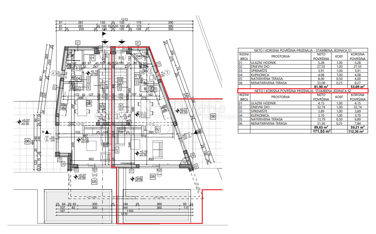Hiša Vodice, 134,97m2
