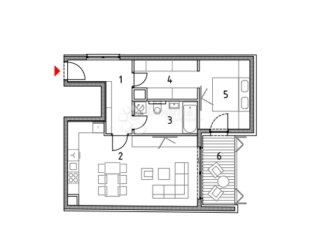 Stanovanje Trešnjevka, Trešnjevka - Sjever, 65,16m2