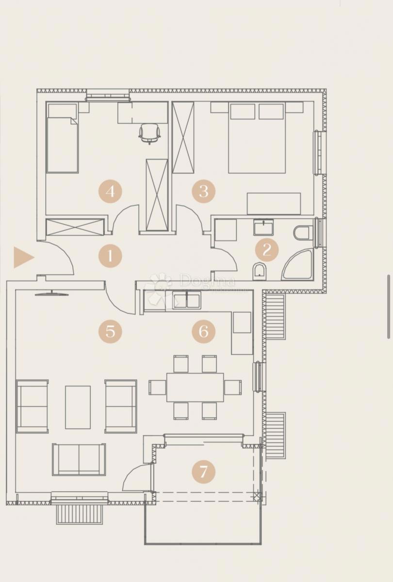 Stanovanje Viškovo, 65,63m2