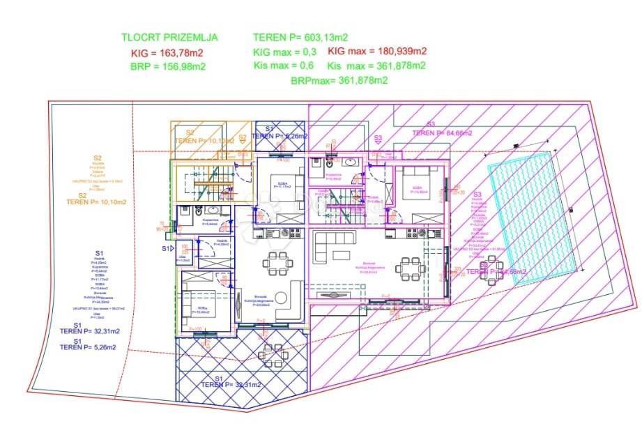 Hiša Vodice, 121,42m2