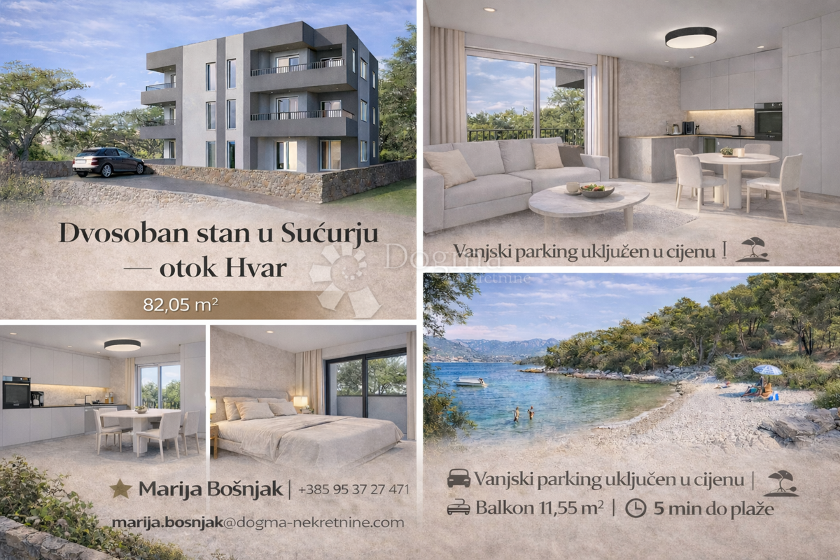 Stanovanje Sućuraj, 66,30m2