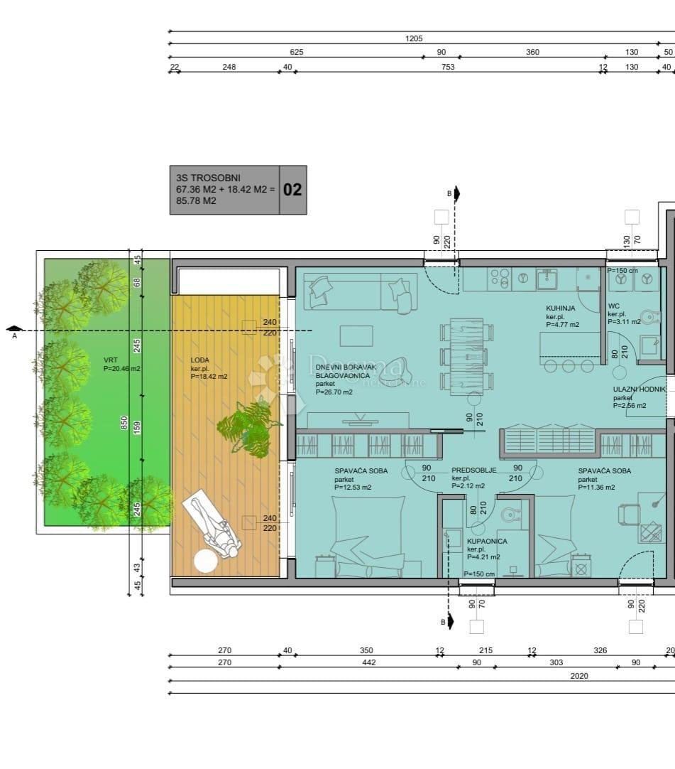 Stanovanje Gornje Mrzlo Polje Mrežničko, Duga Resa, 48m2